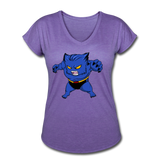 Character #7 Women's Tri-Blend V-Neck T-Shirt - purple heather