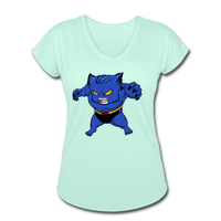Character #7 Women's Tri-Blend V-Neck T-Shirt - mint