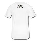 Character #8 Fitted Cotton/Poly T-Shirt by Next Level - white