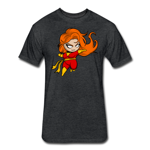Character #8 Fitted Cotton/Poly T-Shirt by Next Level - heather black