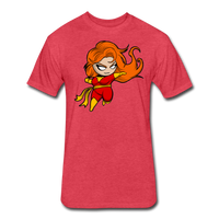 Character #8 Fitted Cotton/Poly T-Shirt by Next Level - heather red
