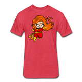 Character #8 Fitted Cotton/Poly T-Shirt by Next Level - heather red