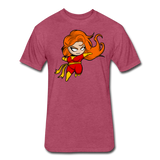 Character #8 Fitted Cotton/Poly T-Shirt by Next Level - heather burgundy