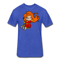 Character #8 Fitted Cotton/Poly T-Shirt by Next Level - heather royal