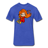 Character #8 Fitted Cotton/Poly T-Shirt by Next Level - heather royal