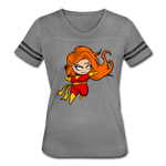 Character #8 Women’s Vintage Sport T-Shirt - heather gray/charcoal