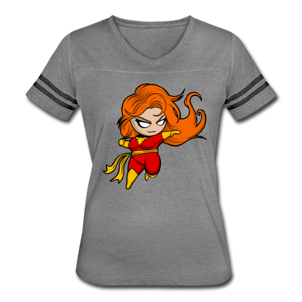 Character #8 Women’s Vintage Sport T-Shirt - heather gray/charcoal