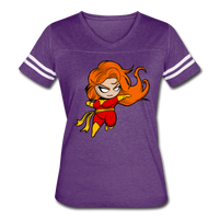 Character #8 Women’s Vintage Sport T-Shirt - vintage purple/white