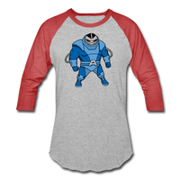 Character #10 Baseball T-Shirt - heather gray/red
