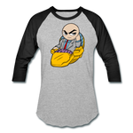 Character #9 Baseball T-Shirt - heather gray/black