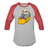 Character #9 Baseball T-Shirt - heather gray/red