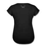 Character #8 Women's Tri-Blend V-Neck T-Shirt - black