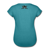 Character #8 Women's Tri-Blend V-Neck T-Shirt - heather turquoise