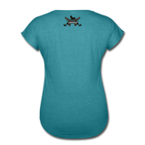 Character #8 Women's Tri-Blend V-Neck T-Shirt - heather turquoise
