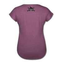 Character #8 Women's Tri-Blend V-Neck T-Shirt - heather plum