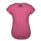 Character #8 Women's Tri-Blend V-Neck T-Shirt - heather raspberry