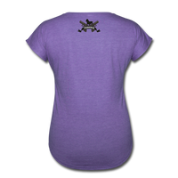 Character #8 Women's Tri-Blend V-Neck T-Shirt - purple heather