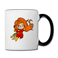 Character #8 Contrast Coffee Mug - white/black