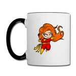 Character #8 Contrast Coffee Mug - white/black