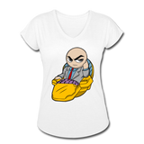 Character #9 Women's Tri-Blend V-Neck T-Shirt - white