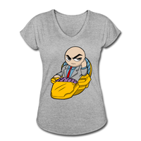 Character #9 Women's Tri-Blend V-Neck T-Shirt - heather gray