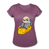 Character #9 Women's Tri-Blend V-Neck T-Shirt - heather plum