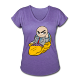 Character #9 Women's Tri-Blend V-Neck T-Shirt - purple heather