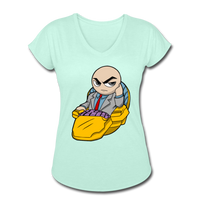 Character #9 Women's Tri-Blend V-Neck T-Shirt - mint