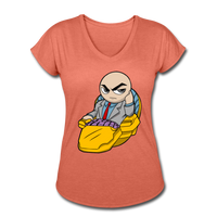 Character #9 Women's Tri-Blend V-Neck T-Shirt - heather bronze