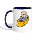Character #9 Contrast Coffee Mug - white/cobalt blue