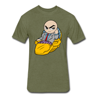 Character #9 Fitted Cotton/Poly T-Shirt by Next Level - heather military green