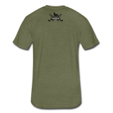 Character #9 Fitted Cotton/Poly T-Shirt by Next Level - heather military green