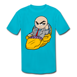 Character #9 Kids' Moisture Wicking Performance T-Shirt - turquoise