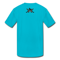 Character #9 Kids' Moisture Wicking Performance T-Shirt - turquoise