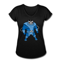 Character #10 Women's Tri-Blend V-Neck T-Shirt - black