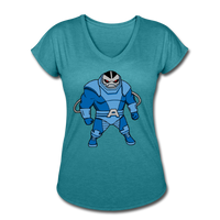 Character #10 Women's Tri-Blend V-Neck T-Shirt - heather turquoise