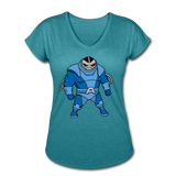 Character #10 Women's Tri-Blend V-Neck T-Shirt - heather turquoise