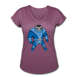 Character #10 Women's Tri-Blend V-Neck T-Shirt - heather plum