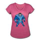Character #10 Women's Tri-Blend V-Neck T-Shirt - heather raspberry