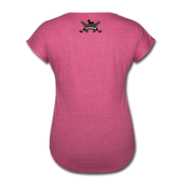 Character #10 Women's Tri-Blend V-Neck T-Shirt - heather raspberry