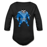 Character #10 Organic Long Sleeve Baby Bodysuit - black