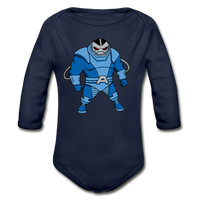 Character #10 Organic Long Sleeve Baby Bodysuit - dark navy