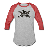 Triggered Logo Baseball T-Shirt - heather gray/red