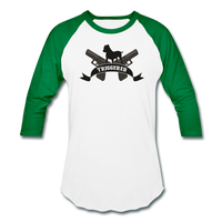 Triggered Logo Baseball T-Shirt - white/kelly green