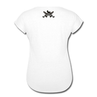 Triggered Logo Women's Tri-Blend V-Neck T-Shirt - white