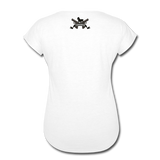 Triggered Logo Women's Tri-Blend V-Neck T-Shirt - white