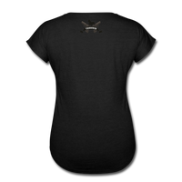 Triggered Logo Women's Tri-Blend V-Neck T-Shirt - black