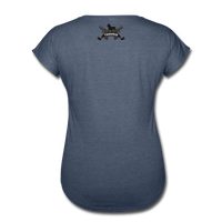 Triggered Logo Women's Tri-Blend V-Neck T-Shirt - navy heather