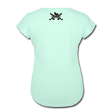 Triggered Logo Women's Tri-Blend V-Neck T-Shirt - mint