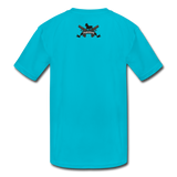 Triggered Logo Kids' Moisture Wicking Performance T-Shirt - turquoise